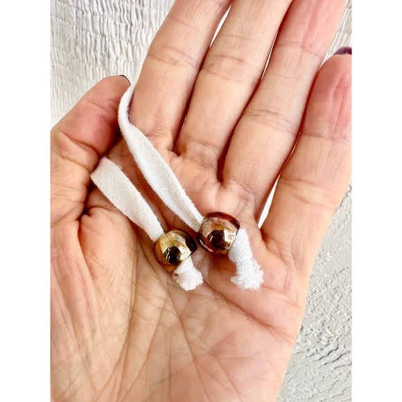 NWT Sky Blush Sleeveless Linen Smocked Ruffle V Neck Mini Dress White Size Small - Picture 7 of 7